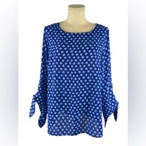 LILLY PULITZER • LANGSTON TOP • “ROYAL PURPLE SPOTTED”